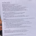 Allergy Menu