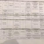 "Cheat Sheet" (list of allergens in dishes)